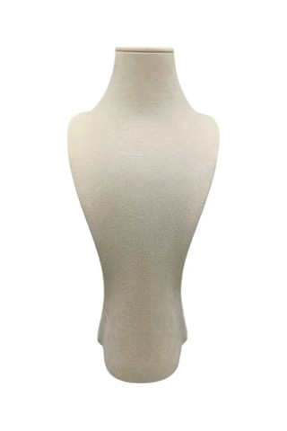 Yerli Üretim Adonis Model Sardunya Kumaş Krem Renk Boy 38cm Kolye Takı Sergileme Mankeni Çok Renkli