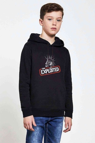 Tshirthane The Exploited Metal Rock Müzik Baskılı Unisex Çocuk Sweatshirt Siyah