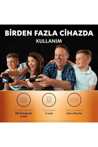 Duracell Şarj Edilebilir AA 2500mah 2'li Paket x2 4 Adet
