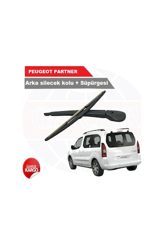 Peugeot Partner Arka Silecek Kolu + Silecek Süpürgesi