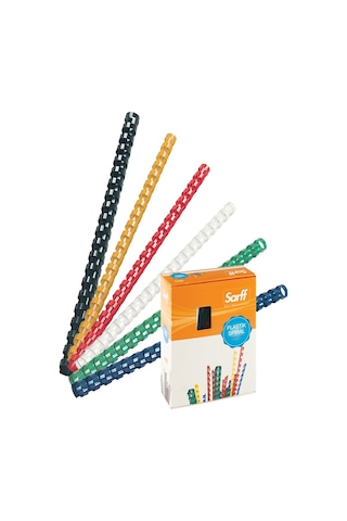 Teknomeda Sarff 51Mm.Beyaz Delux Plastik Spiral 50 Adet