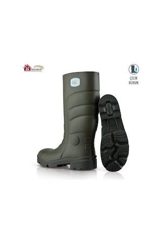 Pollyboot Vega 44 Numara Çelik Burunlu Çizme Poliüratan