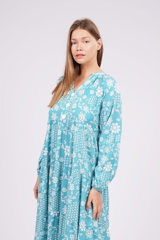 Gabria Kadın Desenli Elbise Mınt (545852995)