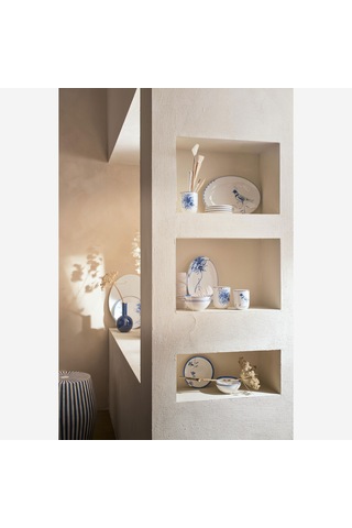 Beyaz Porselen Servis Tabağı 30x21,5 Cm