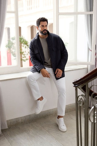 AC&Co / Altınyıldız Classics Erkek Lac Standart Fit Normal Kesim Gömlek Yaka %100 Pamuk Mont Lac Lacivert