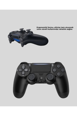 Ergonomik Kablosuz Ps4 Oyun Kolu Uzun Batarya İle 1