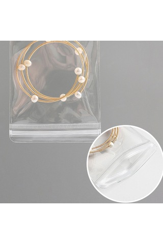 Symbee Gümüş Ve Altın Takılarını Koruyan, Taşınabilir 20'li Paketli Anti-oksidasyon Kapaklı Depolama Poşetleri - Orta Boy Beyaz