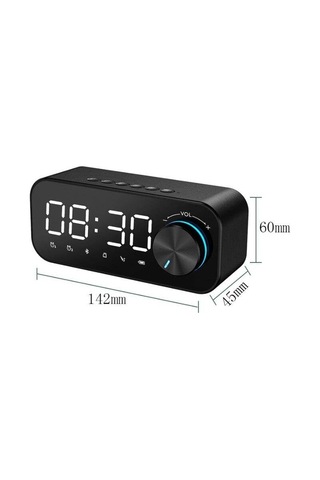 Mah Şarj Saat Ve Alarm Özellikli Ledli Bluetooth Hoparlör Bts-99 Çok Renkli
