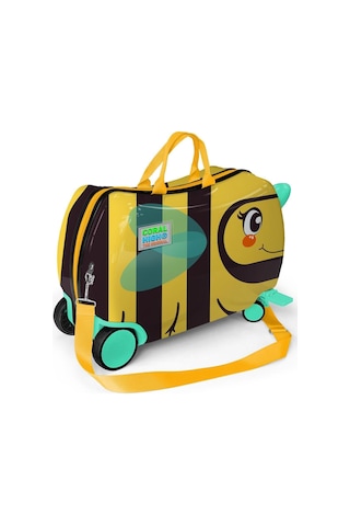 Coral High Otur-çek Erkek Çocuk Valizi - Siyah Sarı Arı Çok Renkli