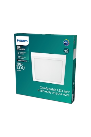 Philips Magneos Kare Tavan Lambası 12W 1350 Lumen 4000K Gün Işığı (21 cm)
