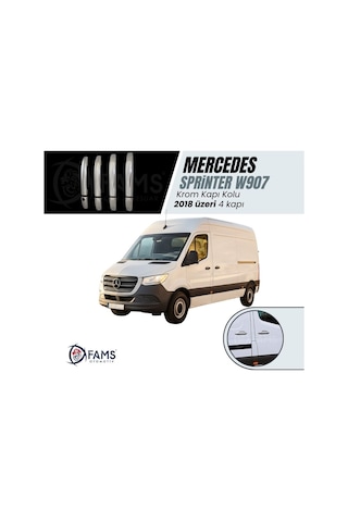 Mercedes Sprinter W907 Krom Kapı Kolu 4 Kapı 2018 Üzeri P.Çelik