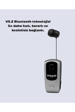 Bay Geri Çekilebilir Kablolu Bluetooth İş Kulaklığı Najmaddin