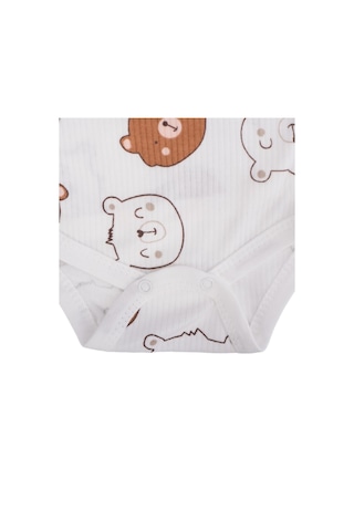 Bebelop Ayıcık Baskılı Kundak Body 001
