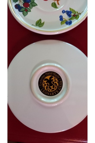 Çay Tabağı Seramik 6 Lı Bohemia Çok Renkli