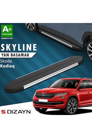 S-dizayn Skoda Kodiaq Skyline Krom Yan Basamak 193 Cm 2017-2023 A+ Kalite