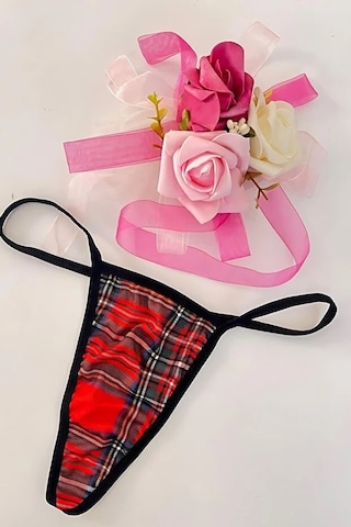 Anastasia String Tanga Külot - Büyük Desenli Kırmızı 86153 Çok Renkli Anastasia String Tanga Külot - Büyük Desenli Kırmızı 86153 Çok Renkli