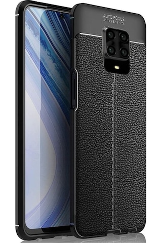 Apsuwa Xiaomi Redmi Note 9 Pro Kılıf Niss Deri Dokulu Silikon
