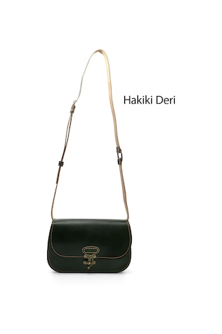 Gönderi R Kadıın Haki Antik Vaketa Hakiki Deri Omuz Ve Postacı Çantası Ddzw765k0631 Haki