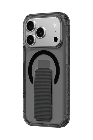 Apple Uyumlu iPhone 17 Pro Kılıf M-safe Şarj Özellikli Standlı Amazingthing Titan Pro Plus Kapak Siyah Siyah