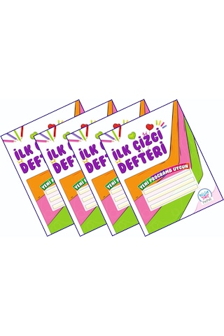 İlk Çizgi Defteri 4 Lü Set