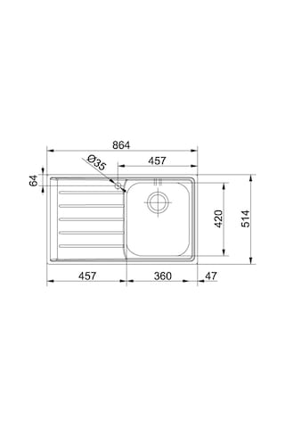 Franke Neptün Slimtop Nex 211 Ino x Eviye