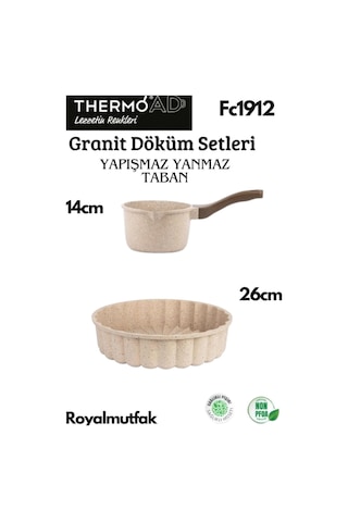 Thermoad 2'li Vizon Set Tart Kalıbı-sosluk&sütlük Vizon