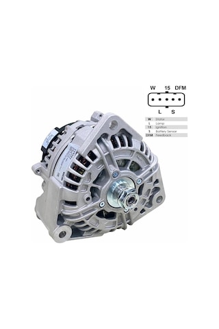 24v Alternatör Dinamo 100 A 5 Fiş Soketli W-l-15-s-dfm Mercedes Axor/varıo/actros 2003