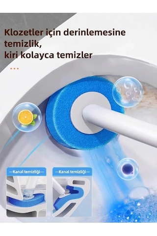 16 Adet 2 Paket Okyanus Premium Deterjanlı Tek Kullanımlık Tuvalet Temizleme Süngeri Duvara Mo