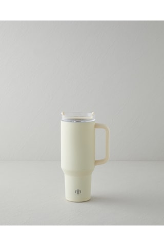 English Home Good Mood New Etna Çelik Termos 900 Ml Krem Krem