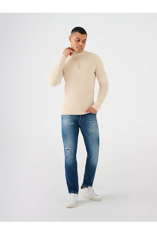 Loft Regular Fit Bej Erkek Kazak Lf2037257 Bej