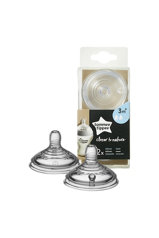 Tommee TiPPee Closer To Nature Biberon Emziği 2'Li 3+ Ay Orta