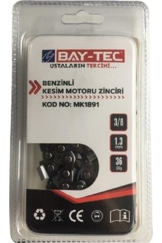 Bay-Tec Mk1891 Benzinli Kesim Motoru Zinciri 3/8 1.3 Mm 36 Diş