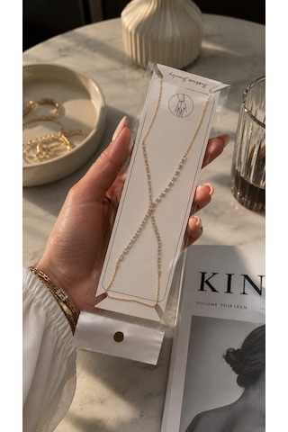 Luna Baget Şahmeran Bileklik Gold Altın