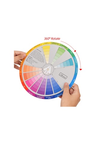Samdoo Tatuaj Malzeme Renk Seçim Aracı: Fiziksel Renk Tekerleği, Kolay Kullanım, Renk Kombinasyonları Gösterir, Opp Paketli