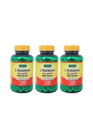 Vitapol L-Glutatyon Alfa Lipoik Asit Milk Thistle 3X100 Kapsül