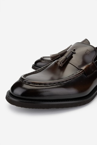 Valmenti Erkek Hakiki Deri Kahverengi Loafer Ayakkabı 342 Brn8753 Erk Ayk Sk24-25 Kahve Dante Kahverengi