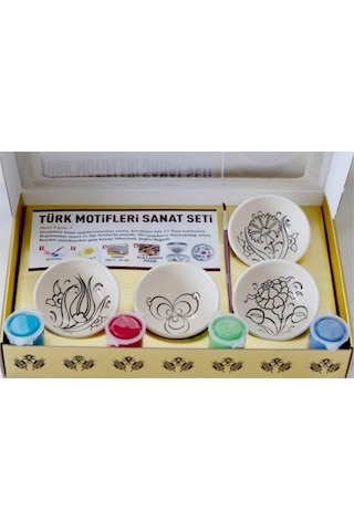 Cerracotta Çini Kase Boyama Seti Seramik Ve Taş Boyama Sanat Etkinlik Setleri Mandala