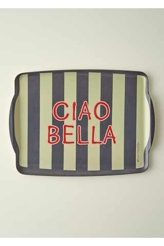 Bella Maison Line Melamin Tepsi 42x31 Cm Çok Renkli