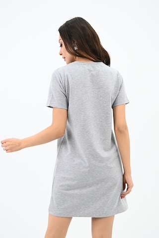 Koza Butik Kadın Taşlı Kısa Kollu Elbise 5212-24 001