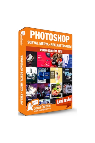 Photoshop Sosyal Medya ve Reklam Tasarım Video Ders Eğitim Seti