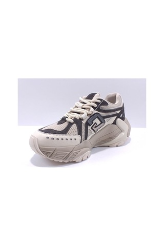 Guja 25k366 Kadın Sneaker Spor Ayakkabı Bej Siyah