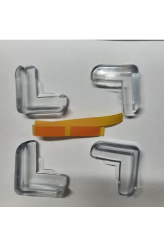 Büro Ev Bebek Güvenliği İçin 8adet Silikon Masa Sehpa Köşe Koruyucu Aparat Seti Gri