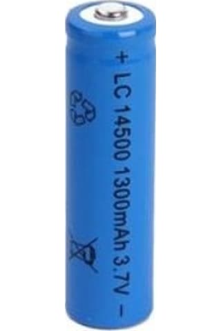 LC 1300 mAh 3.7 V 14500 Li-Ion Şarj Edilebilir Pil