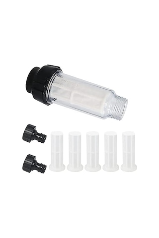 Su Filtreli Bahçe Hortumu, 3/4 İnç Su Ön Filtresi 5 Filtre Ek Parçası + 2 Quic Seti