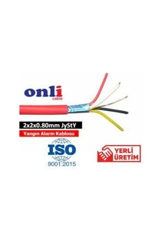 Onli 2x2x0,80mm J-y St Y...lg Cca 100 Metre Yangın Alarm Kablosu