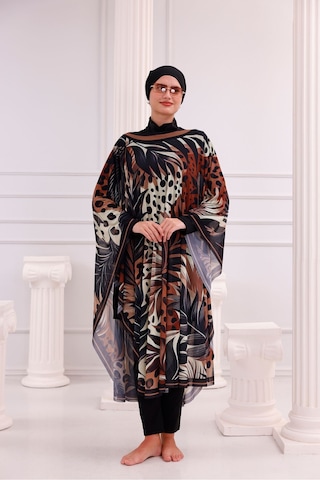 Tarzını Seç Kimono Pareo - Tesettür Pareo - Marmaris Model 240x135 Cm Çok Renkli