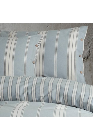 Clasy Butik Native Serisi Çift Kişilik Nevresim Takımı Kasara V1 Mavi 8681727254154