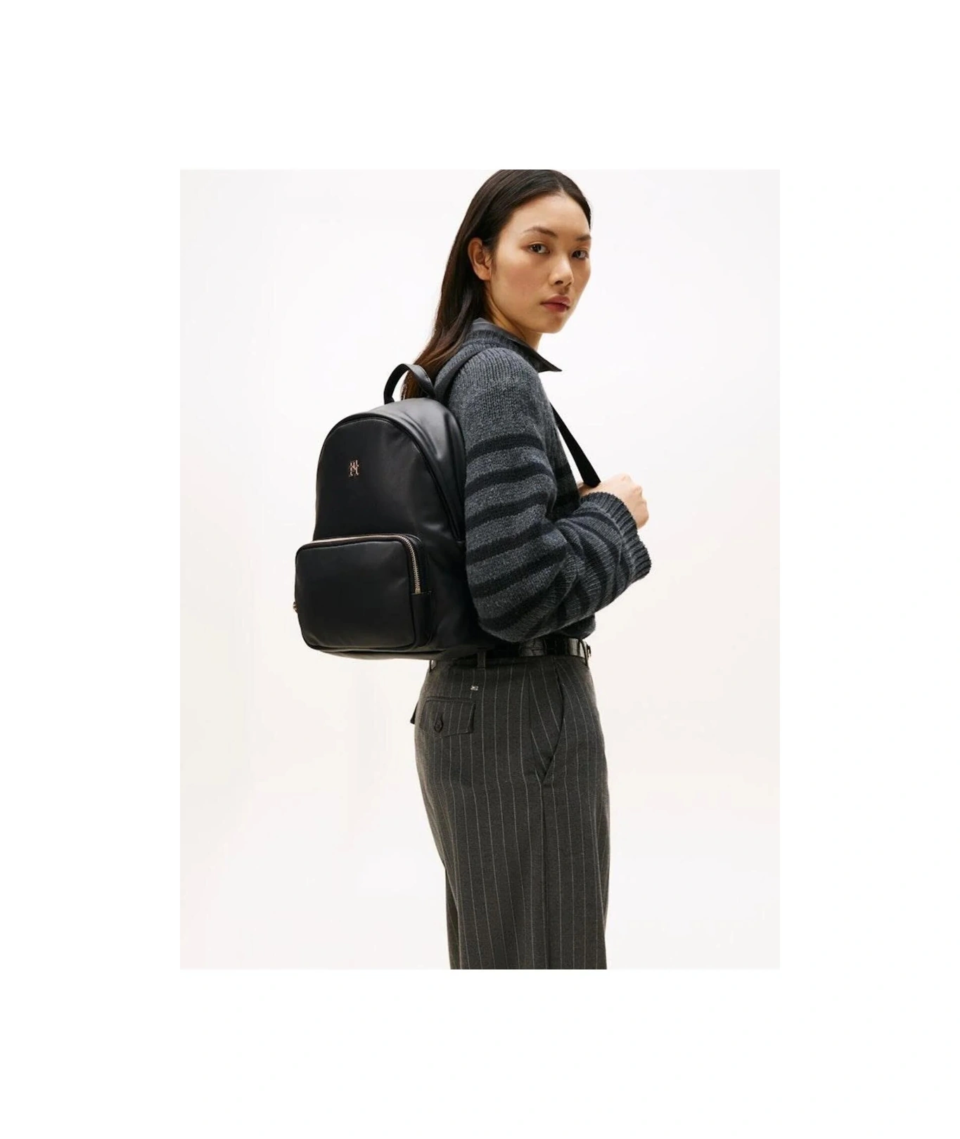 Tommy Hilfiger Kadın Sırt Çanta Aw0aw17652bds Siyah