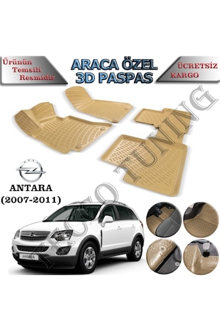 Rizline Opel Antara Bej 3D Havuzlu Paspas