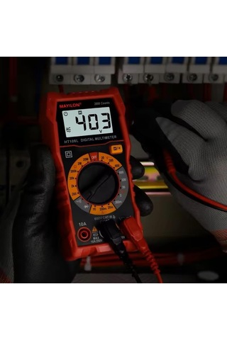 Mayilon Ht108l Dijital Profesyonel Multimetre Ekran Aydınlatmalı Auto Range 600v 10a Ac Dc